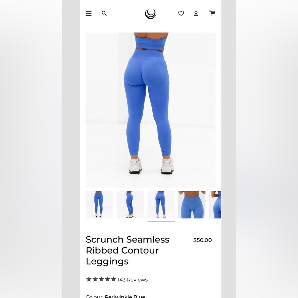 Lazulibell Scrunch Seamless Leggings - Peachy Orange